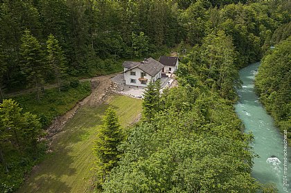Luftaufnahme Haus Gamsblick-Apartment
